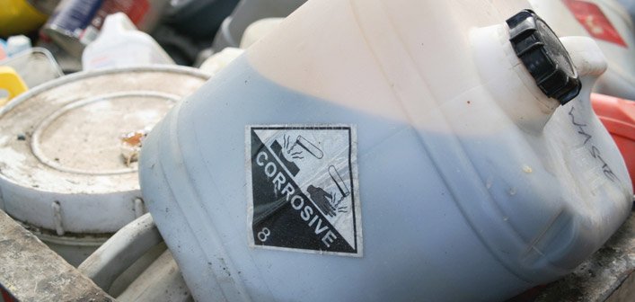 corrosive container